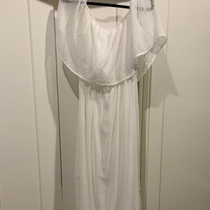 BOOHOO Off the Shoulder Maxi Dress